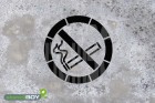 Schablone "Rauchen verboten"