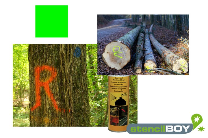 Bau- und Forstmarkierungsspray- leuchtgrün DUPLI-COLOR