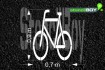 "Radfahrer" Piktogramm nach RMS - Bodenmarkierungsschablone