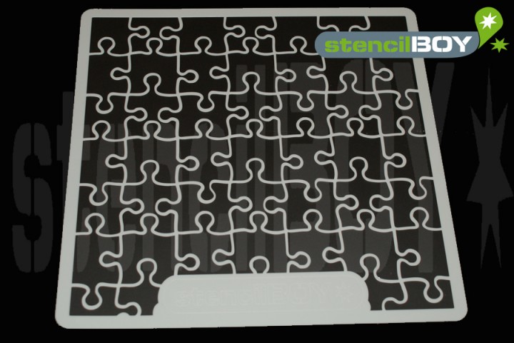 12 x 12 Zoll "Puzzle" Scrapbookingschablone