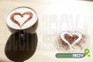 Cappuccino Schablone "Herz - Liebe"