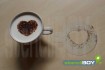Cappuccino Schablone "Herz - Liebe" - 1