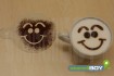 Cappuccino Schablone "Smiley - Micha"