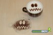Cappuccino coffee stencil "Bad-Smiley - Joe"