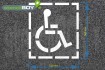 "wheelchair user" Floor Marking Stencil medium