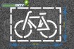 "cyclist" Floor Marking Stencil
