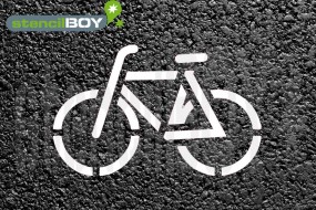Radfahrer- Fahrrad - Bodenmarkierungs-Schablone