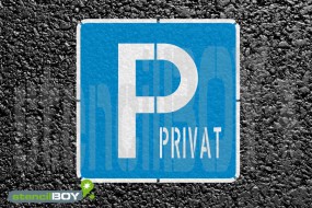 "PRIVAT-Parkplatz" Bodenmarkierungs-Schablonenset