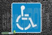 "Rollstuhlfahrer" Bodenmarkierungs-Schablonenset
