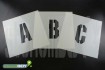 200mm Buchstabenschablonen Font KI mit Sprühnebelschutz