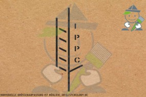 IPPC-Logo Kunststoffschablone