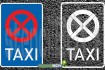 Taxenstand - Taxistand Schablone
